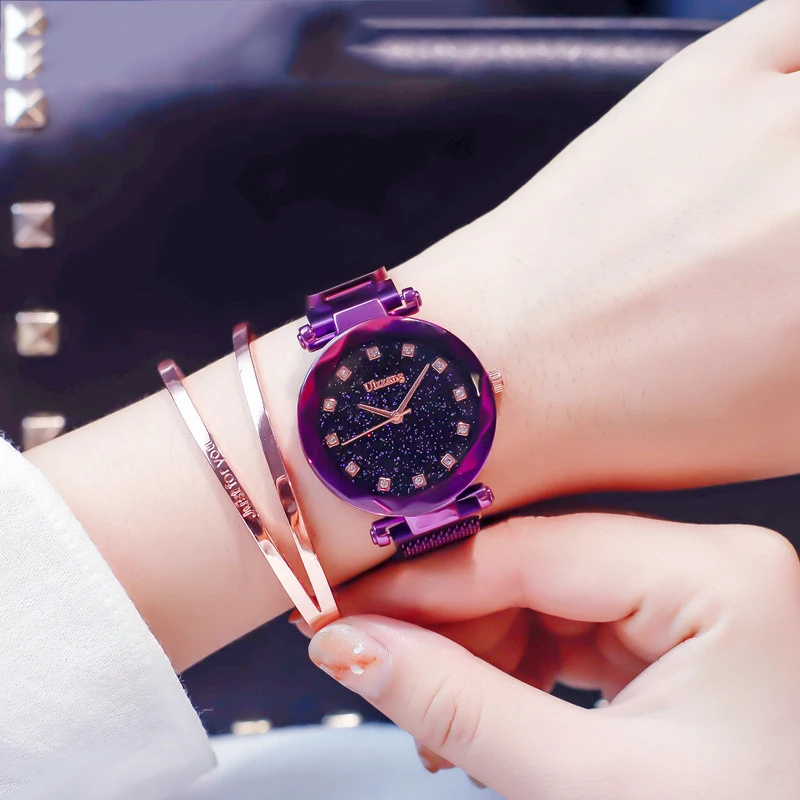 

Tik Tok same item star dial watch women students Korean version of the simple fashion trend casual atmosphere Milan mesh belt