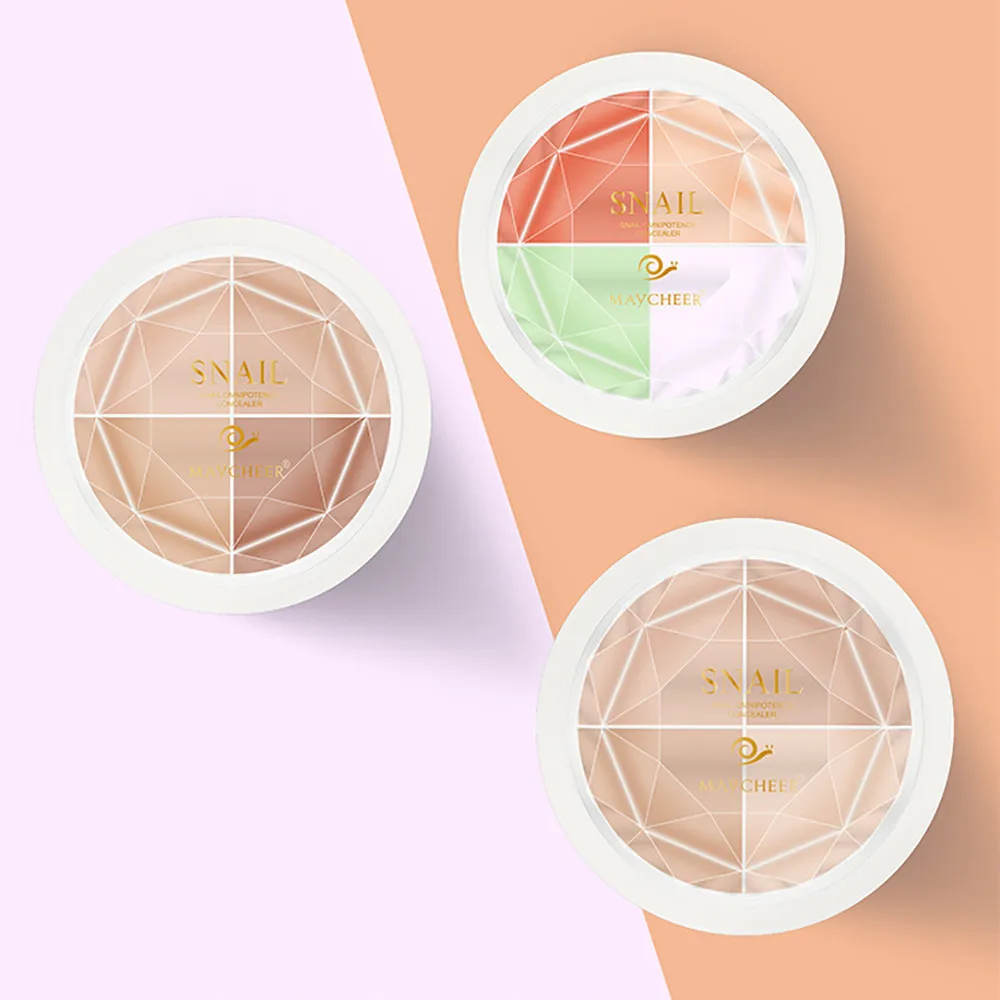 

4-color Face Makeup Concealer Foundation Palette Cream Moisturizing Makeup Persistent concealer contour palette dermacol #05
