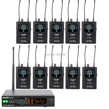 

10 use okmic 003UT 1 Transmitter 10pcs 6202R Receivers Wireless In Ear Monitor System Stereo True Diversity For on stage monitor