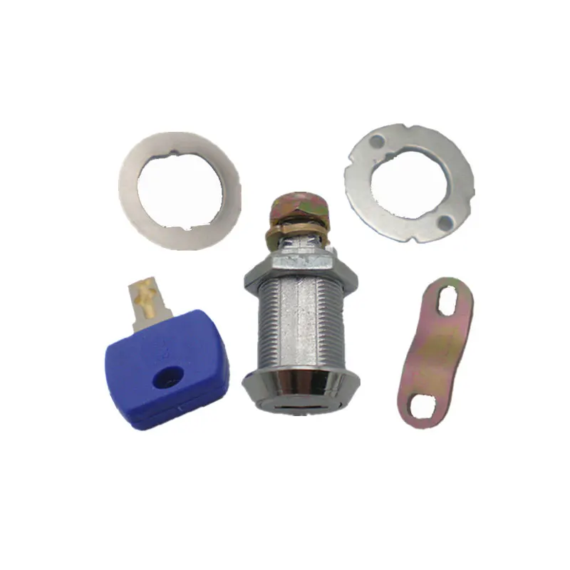 Zinc Alloy Door Cam Lock With Blue Head Key For Arcade Game Machine