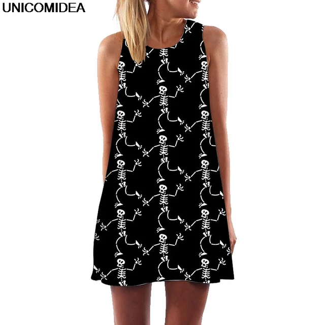 skull tunic dress