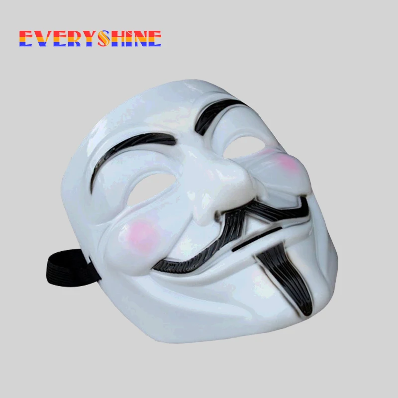 Guy fawkes V вендетта команда розовый кровяный шрам Nasquerade маски Хэллоуин Карнавальная маска Рождество 1 шт./лот - изображение