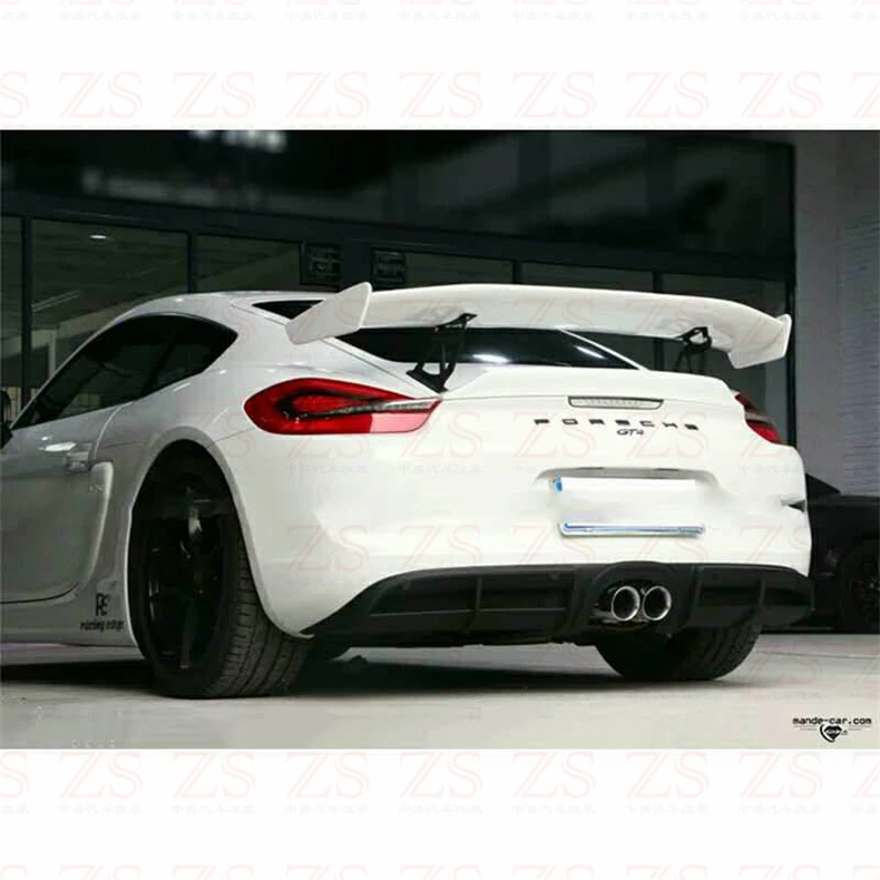 Углеродного волокна/ABS задний спойлер для Porsche Cayman 718 987 997 998 981 911 Boxster GT4 на крышке багажника Спойлеры крыльев