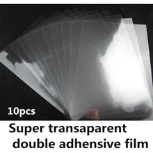 Film adhésif Double face transparent, 100% pièces, échantillon A4/A3/A3 + taille avec colle forte