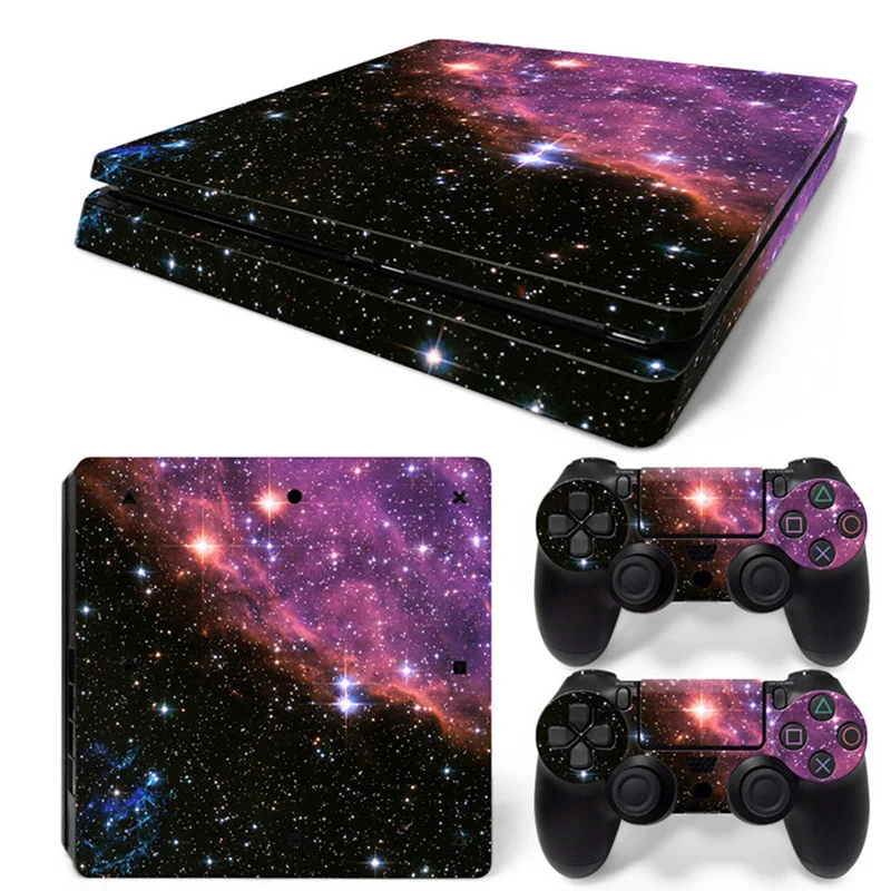 

Protective Skin Sticker For Sony PlayStation4 Console Galaxy Skin Stickers Protector For Ps4 Controller Decor Gaming Accessories