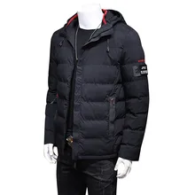M-4XL Для мужчин парка Новинка зимы теплый жакет мода среднего возраста куртка на подкладке из хлопка верхняя одежда высокого качества