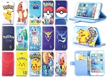 Colorful Cartoon PU Leather Wallet Flip Stand Card Slot Shell Case Cover Pouch for Apple Iphone 4 4s 5 5S 6/6S 4.7″ Plus 5.5″ SE