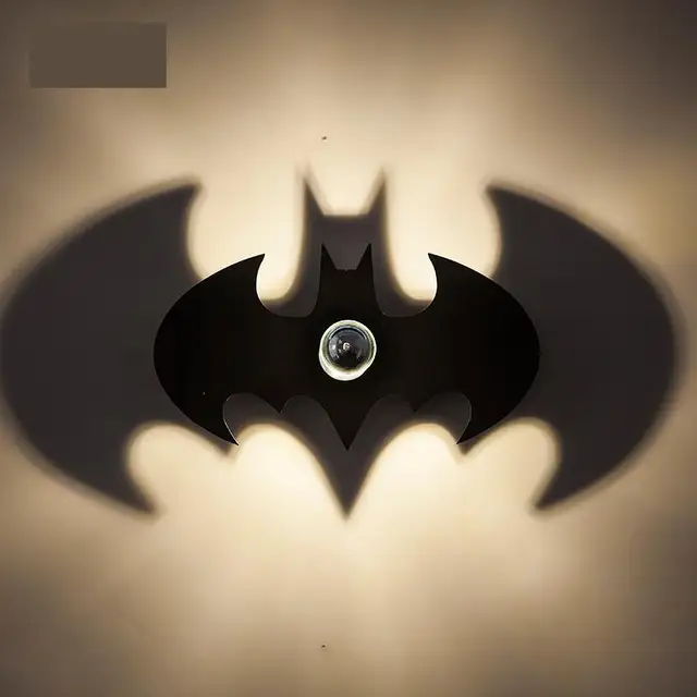 Kinder Zimmer Led Batman nachtlicht Schatten wandleuchte veranda