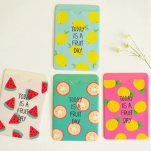 1 шт Свежие фрукты двухслойный силиконовый чехол для карты Чехол для карты