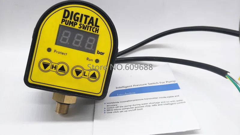 

G1/2" digital water pump switch electronic intelligent pressure pump controller automatic water pump switch control