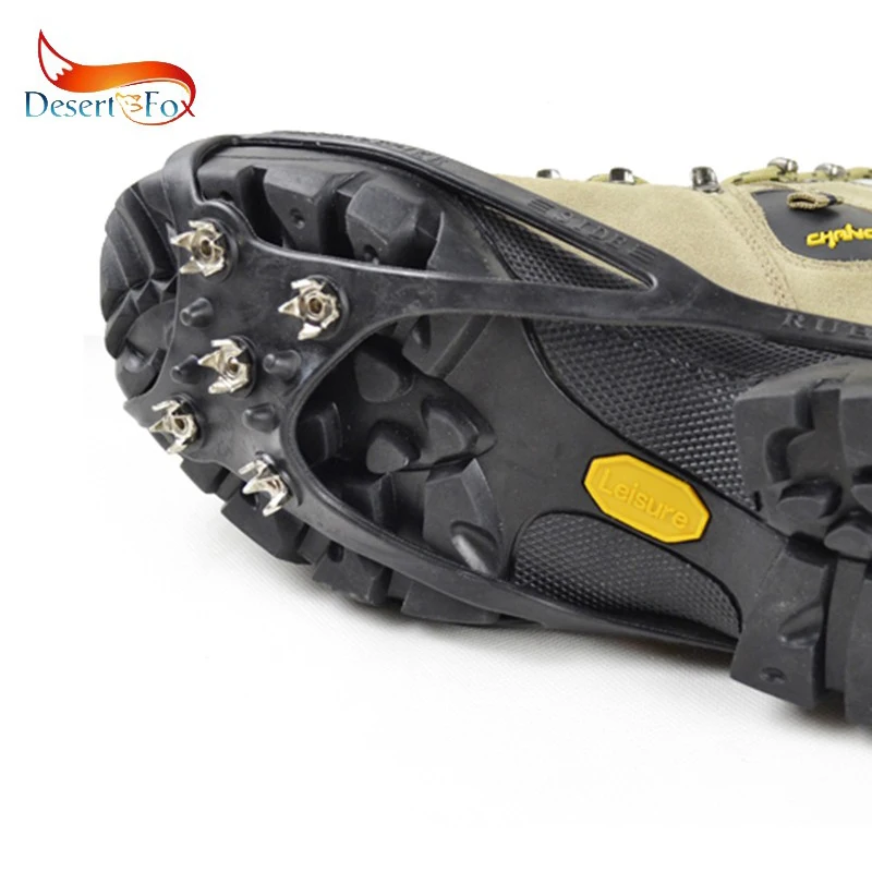 

Desert&Fox 1-Pair Simple Crampons 5 Steel Claw Teeth Anti-slip Outdoor Winter Snow Ice Hiking Climbing Accessories Tools