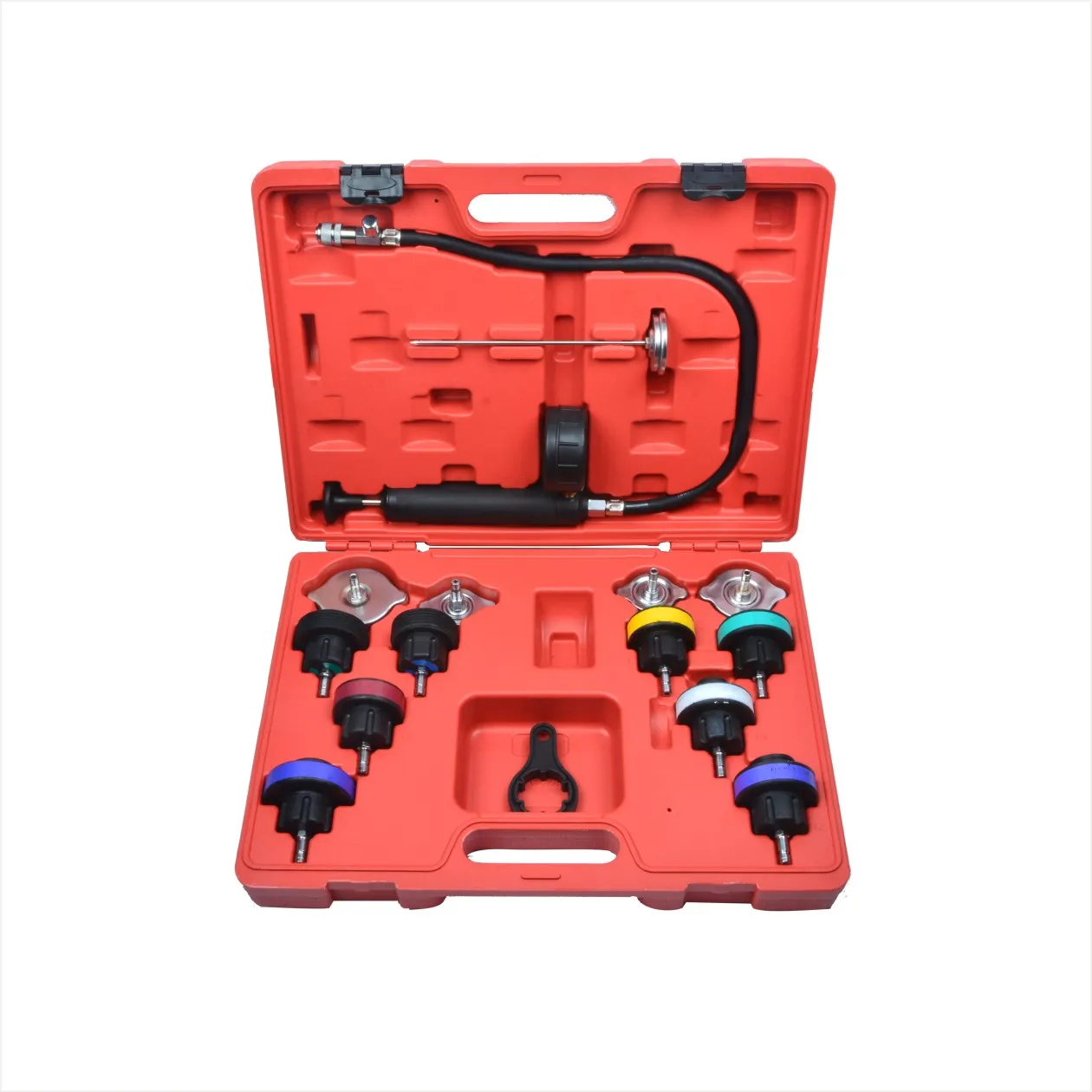 

15PCS Universal Radiator Pressure Tester Vacuum Cooling System Tank Refill Test