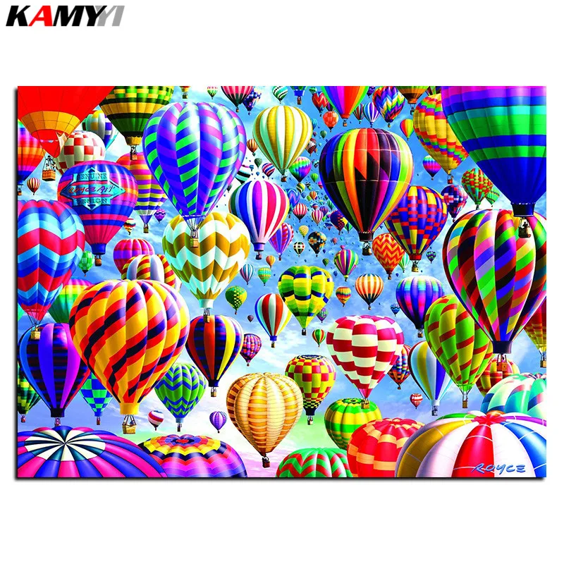 

5D Diy diamond painting cross stitch colorful balloon Full Square Diamond embroidery Needlework Rhinestone Mosaic decor B628
