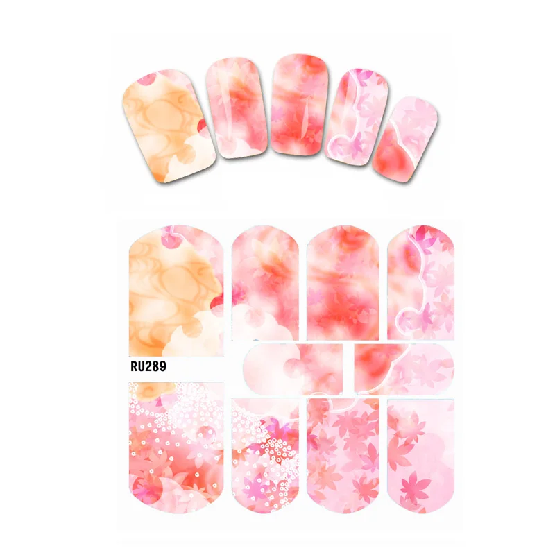 

Nail Sticker WATER DECAL SLIDER FLORAL MARGUERITE APRICOT FLOWER PEACH BLOSSOM DAHLIA RU289-294