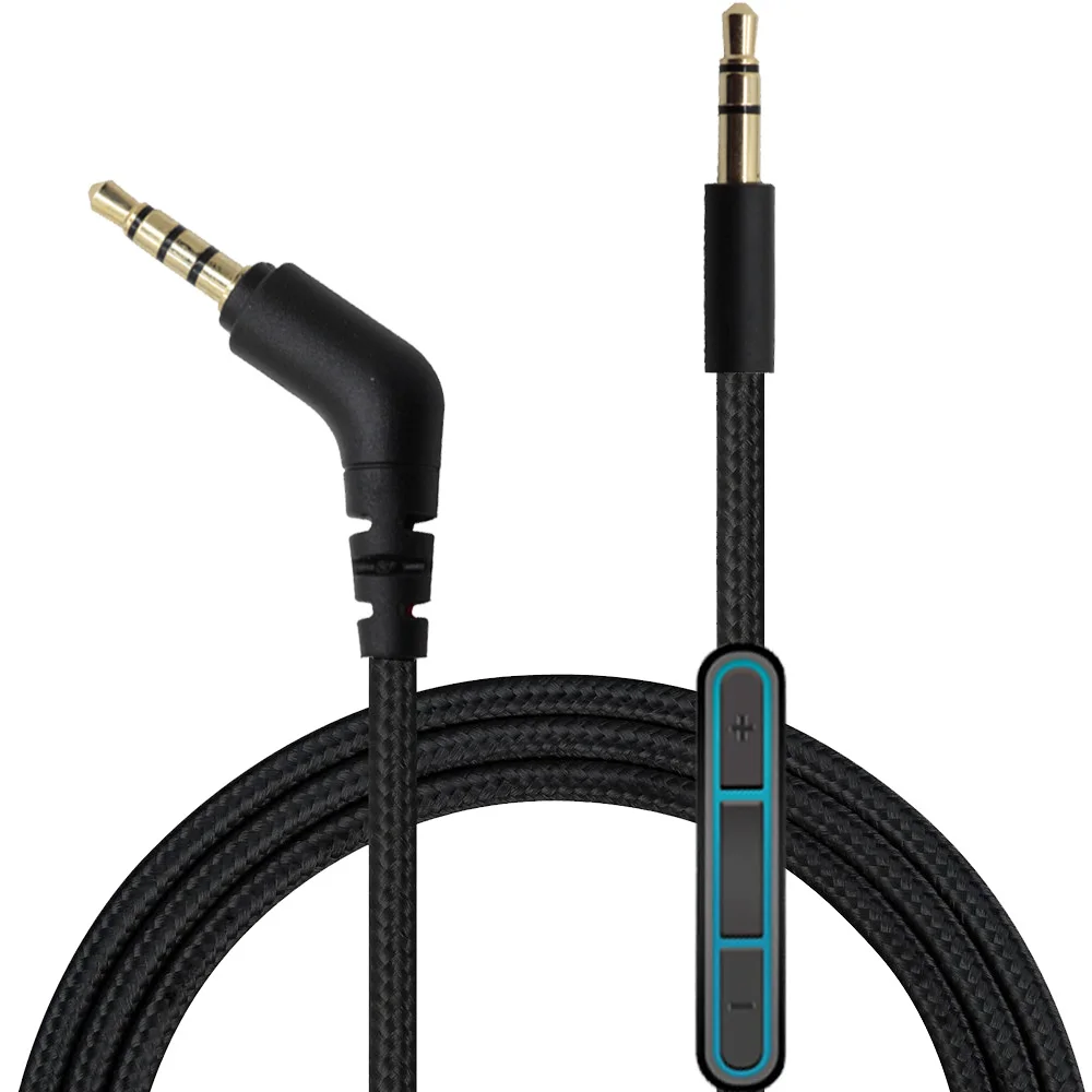 POYATU 3.5 Male Audio Aux Cable For Jabra REVO Wireless MOVE Wireless REVO Corded VEGA Headphones Cable With Mic Volume Control  (2)
