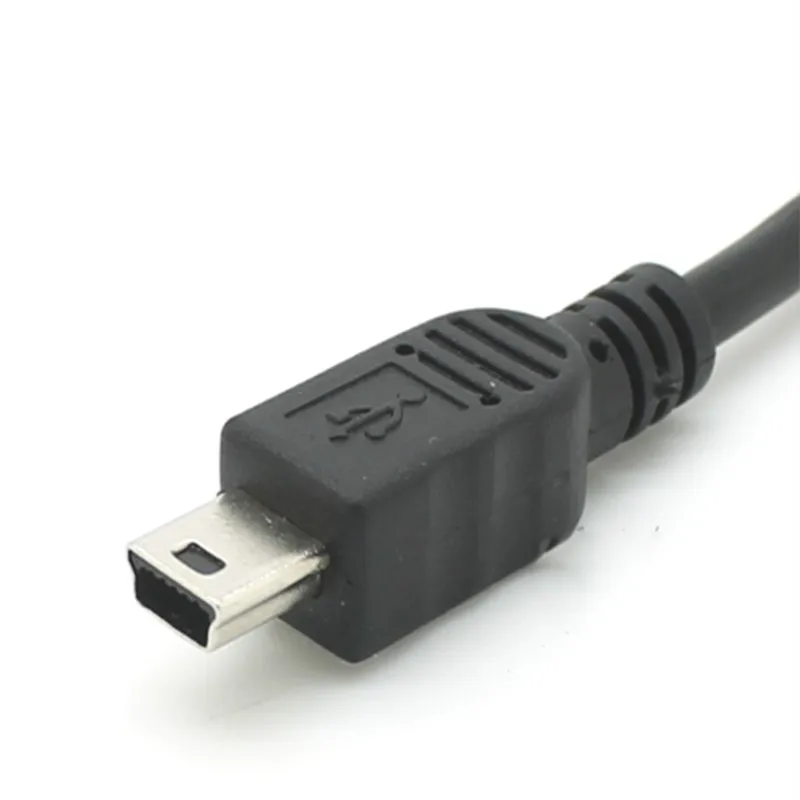 100 шт. Micro usb type B штекер к Mini usb type B Мужской хост OTG адаптер конвертер Соединительный кабель 0,3 м