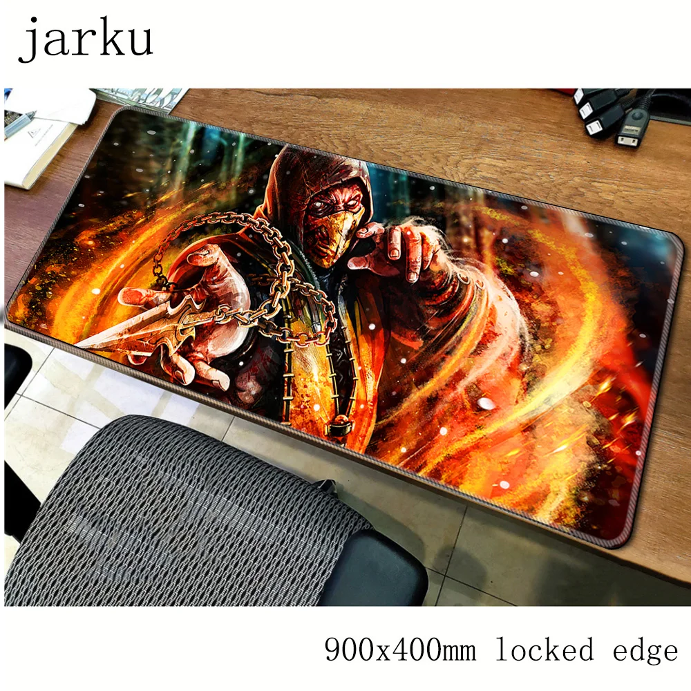 Коврик для мыши mortal kombat 900x400x3 мм игровой коврик аксессуары настольных