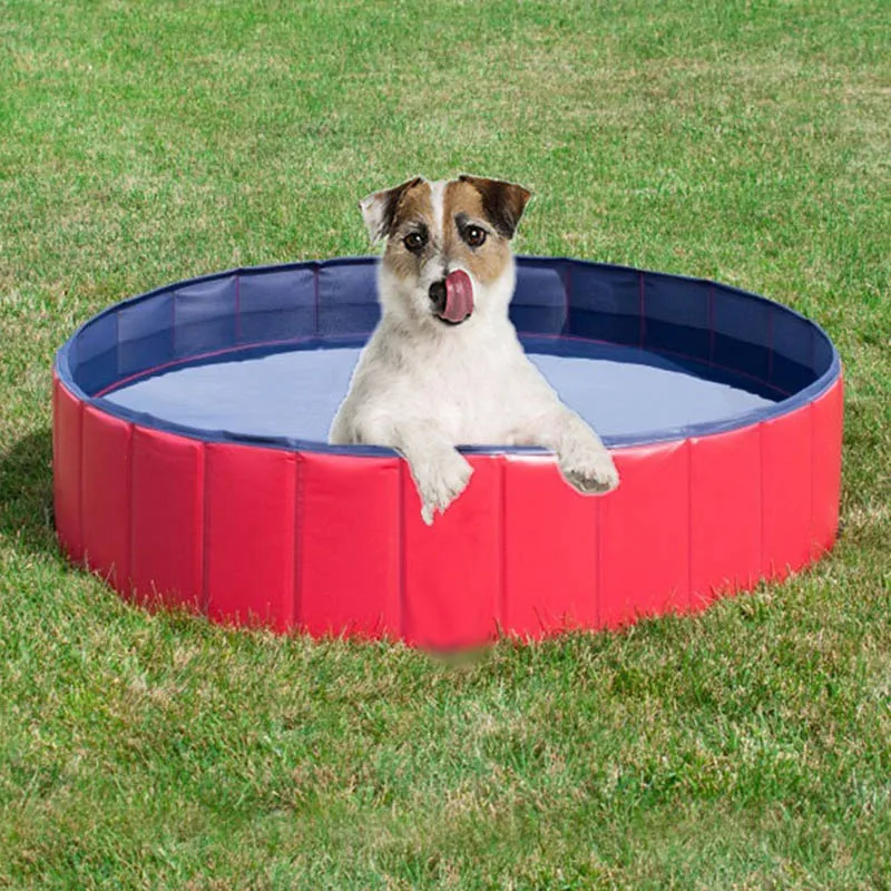 Складная Собака бассейн для домашних животных плавательная Ванна Крытый складной бассейн для купания большой игровой дом собаки кошки детские Прямая поставка