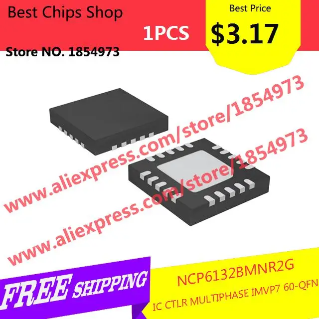 Free Shipping 1PCS=$3.17 Diy Electronic NCP6132BMNR2G IC CTLR MULTIPHASE IMVP7 60-QFN 6132 NCP6132 |