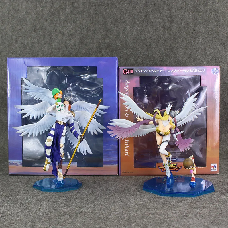 Аниме Приключения Дигимонов Angemon Angewomon рисунок Takaishi Takeru Ягами Hikari ПВХ модель игрушки коллекционные куклы