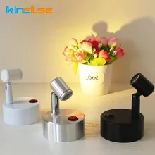 Мини 3 Вт Светодиодный точечный светильник AAA на батарейках, стеклянный светильник, беспроводной настенный светильник, витрина для шкафа