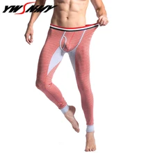 Мужские кальсоны, теплые леггинсы, модные, в полоску, homme, Осень-зима, теплые, cueca, штаны, Россия, Канада, европейский стиль, мужское теплое нижнее белье