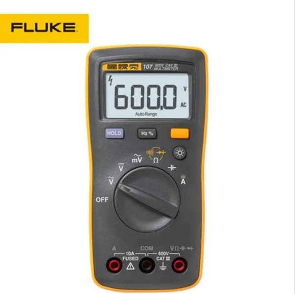 

Fluke 107 F107 AC/DC Current Palm-sized portable/handheld Digital Multimeter with Magnetic Pendant