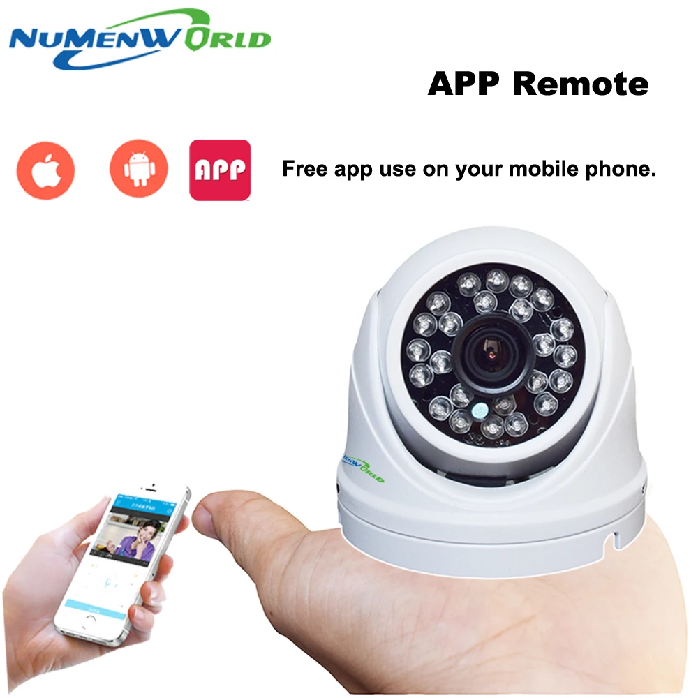 Ip камера Onvif 1280*720P HD 1.0MP купольная мини для дома и на улице в течение дня ночи P2P Plug &