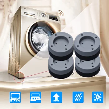 

4 Pcs Washing Machine Refrigerator Mute Rubber Mat Anti Vibration Anti Shock Pad YU-Home