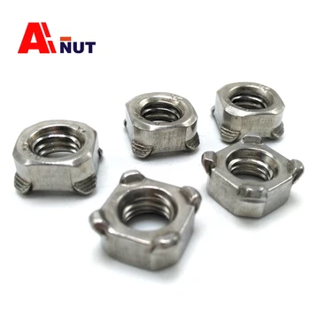 

m4 m5 m6 m8 m10 square weld nut , 304 stainless steel square weld nuts , B008