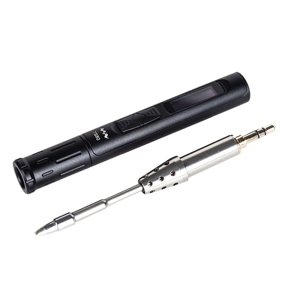

Mini TS80 Smart Soldering Iron Digital OLED Display USB Type-C Interface Soldering Pen Built-in STM32 Chip