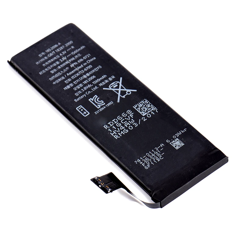 3,8 v 1560mAh литий-ионный сменный внутренний аккумулятор для iPhone 5S 5C мобильного телефона Встроенный литиевый Сменный аккумулятор для iPhone 5C/5S