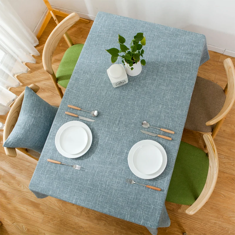 

Nordic solid color tablecloth cotton linen small fresh table cloth modern minimalist linen coffee table rectangular table cloth