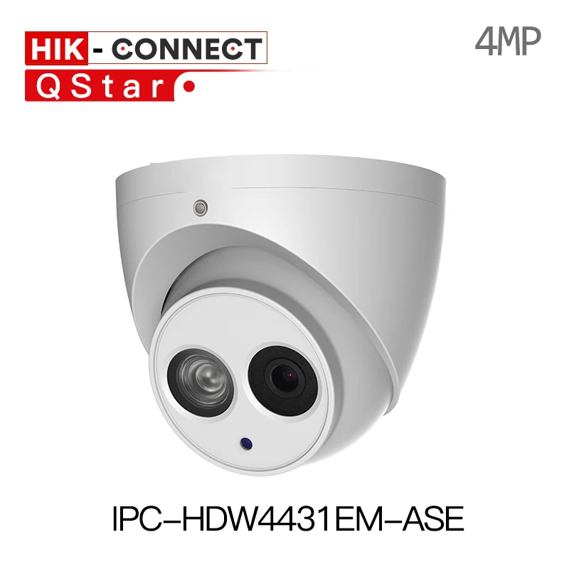 

DH 4MP POE IP Camera IPC-HDW4431EM-ASE IR Eyeball Network Camera H.265 Built-in mic IP67 IR 50m SD Card 128g Smart Detection