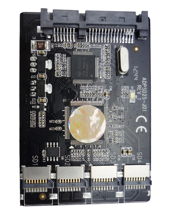 quad ports Micro SD SSD To 2.5inch SATA Hard Drive Laptop HDD Converter