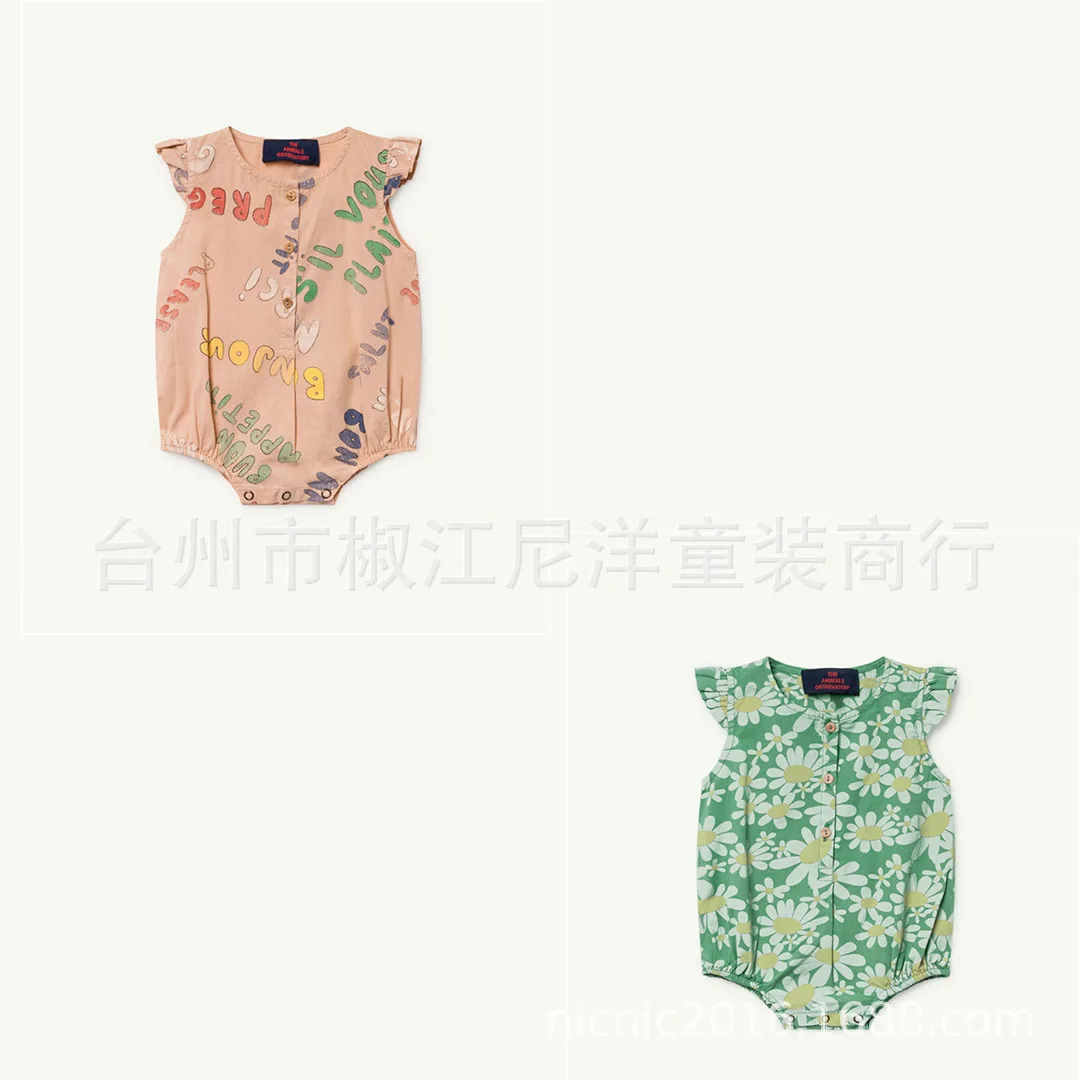 

2019 Spring and Summer New Tao Series New Baby Girl High Quality Cotton One-piece Dress Jumpsuits Baby Rompers