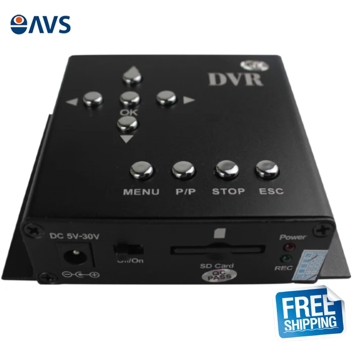  Mini Vehicle Security CCTV System 1CH Mobile DVR with Power Supply Kit - 32248224376