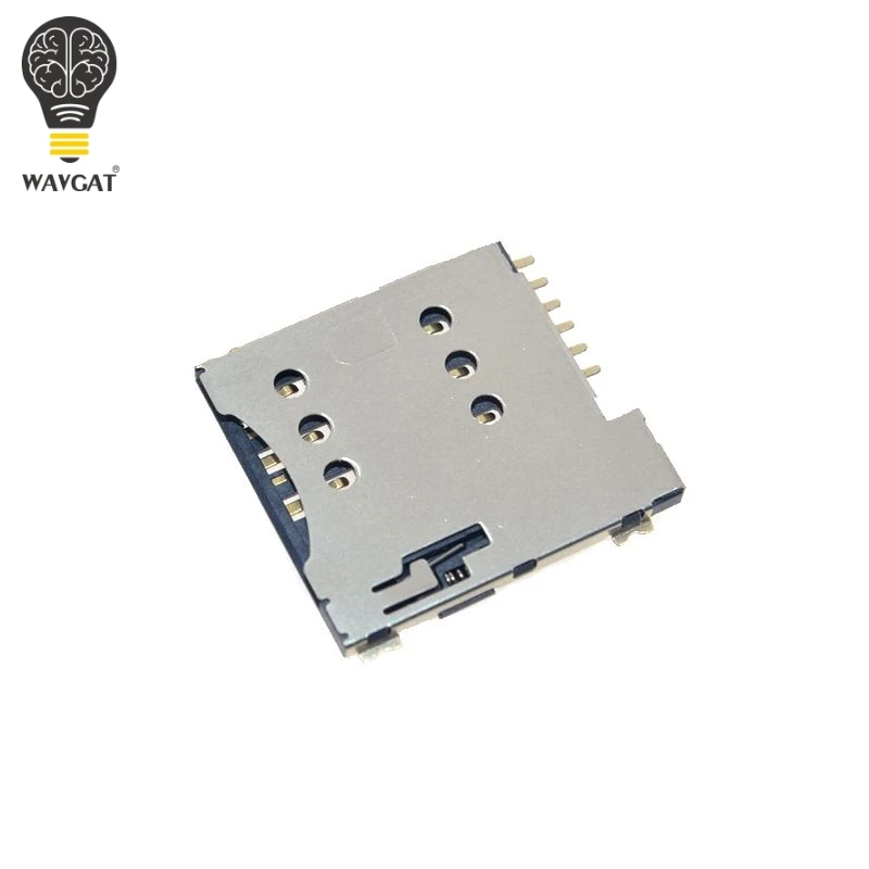 Самоустанавливающийся слот для SIM карты Micro адаптер подключения к GSM модулю SIM800L