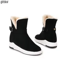 QZYERAI New arrival winter warm snow boots women boots flat fur snow boots warm women shoes size 34-43 qzyerai size 34 43 women snow boots genuine sheepskin leather snow boots natural fur winter boots warm wool women boots