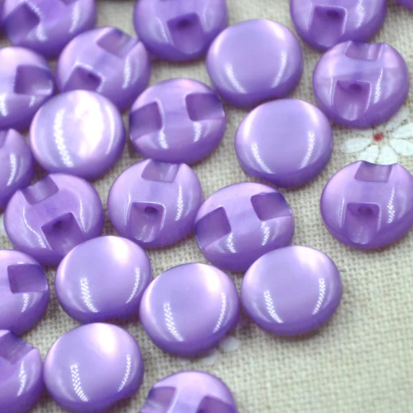 

10/50/100 pcs 12 mm Purple Cat's Eye button craft/sewing/baby lot mix PT82