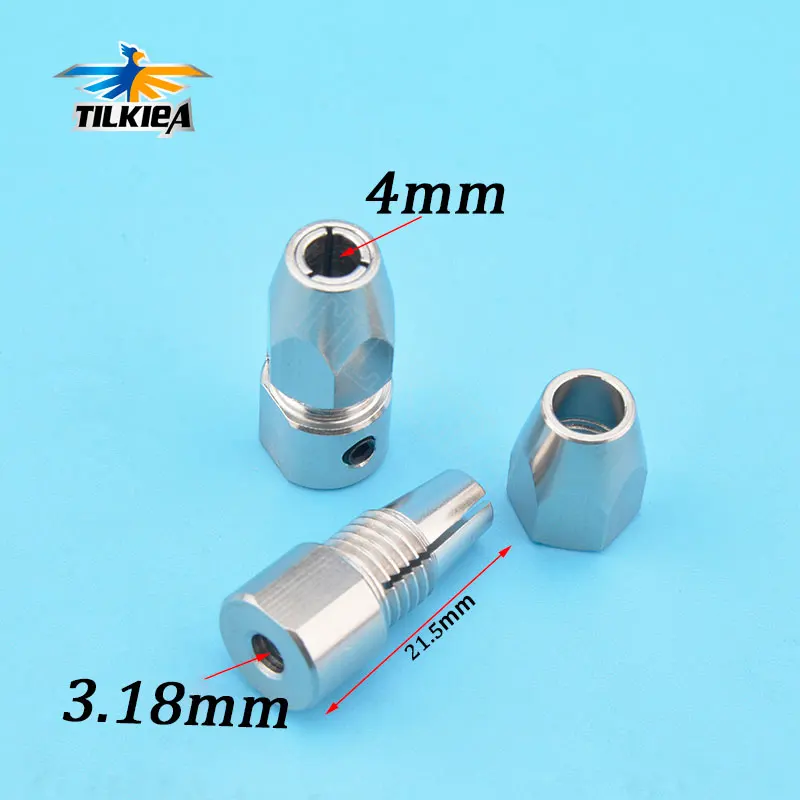 

RC Boat Flexible Coupling CNC Stainless Steel 3.18*4mm Left / Right Flex Collet Coupler