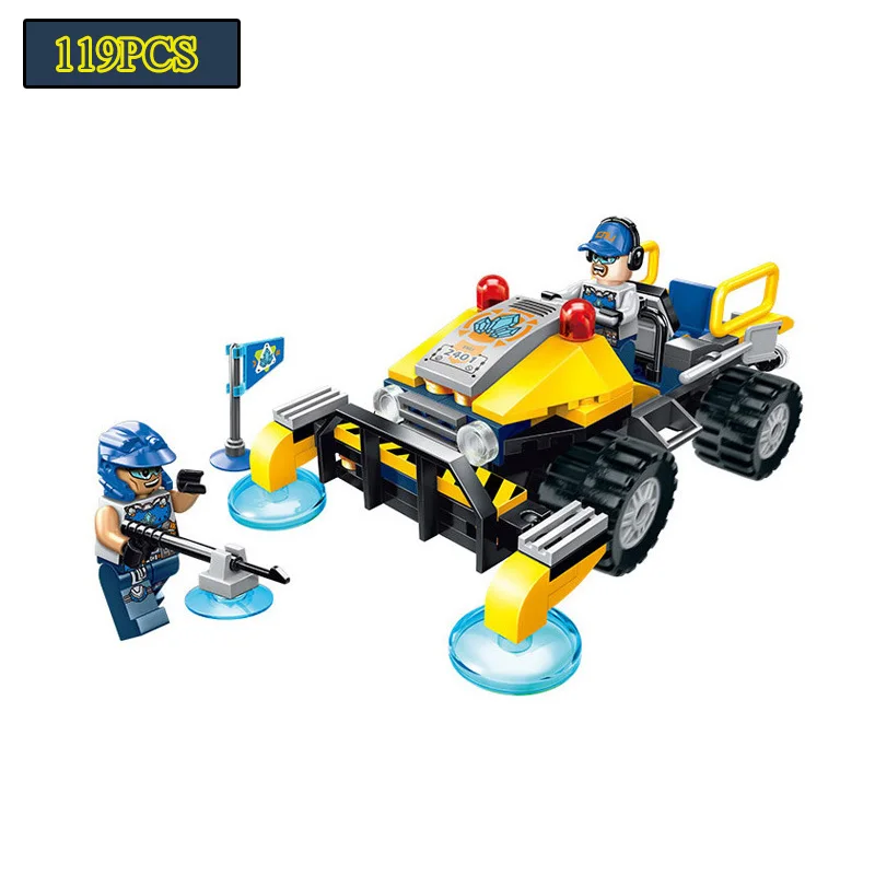 

Enlighten Construction Engineering Building Block Technic Kyanite Squad Exploration Vehicle Figure Educational toys Bricks