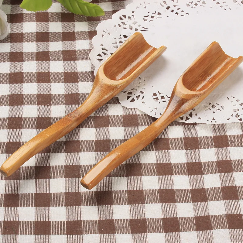 

15cm Natural Bamboo Tea Spoon Chinese Kung Fu Tea Shovel Power Leaf Spatula Teaspoon Tea Accessories Tools Wholesale