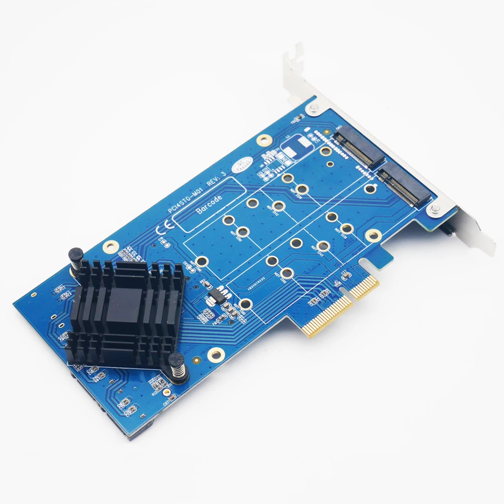 PCIe x4 в 2 порта SATA 3 0 + B Ключ NGFF (m.2) RAID карта HyperDuo порт мультипликатор 88SE9230 SATA3.0 WIN10