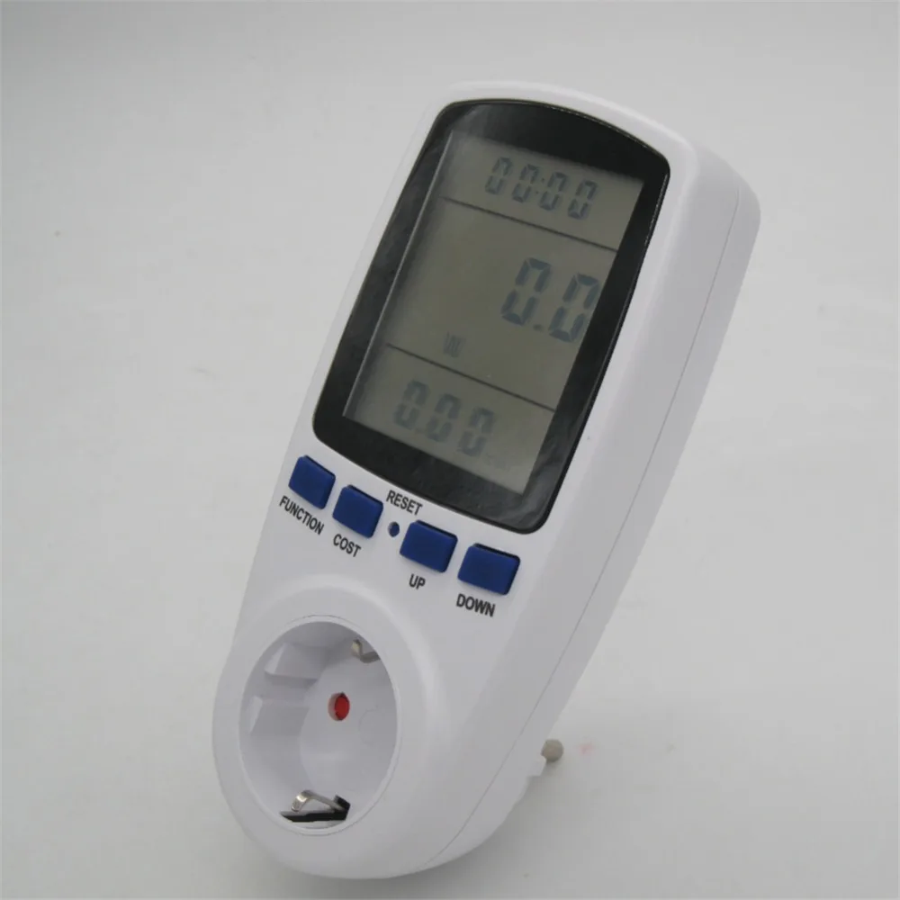 

1pcs AC power meter 220v digital wattmeter eu energy meter watt monitor electricity consumption Measuring socket analyzer