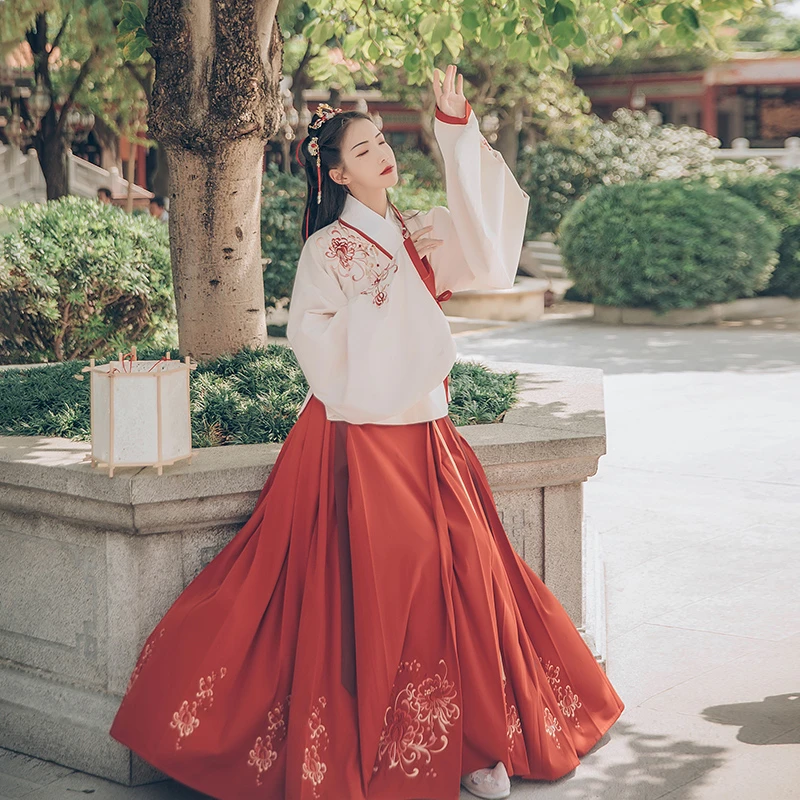 Костюм для китайских танцев красный Hanfu для женщин Традиционная сценическая одежда народное платье одежда для восточных выступлений карнавальный наряд DC2348