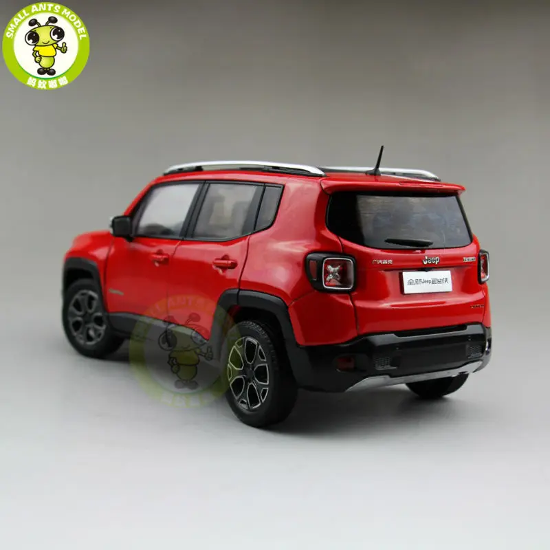 1/18 Jeep Renegade Cherokee литой металлический Автомобиль Suv Модель Коллекция подарок красный цвет