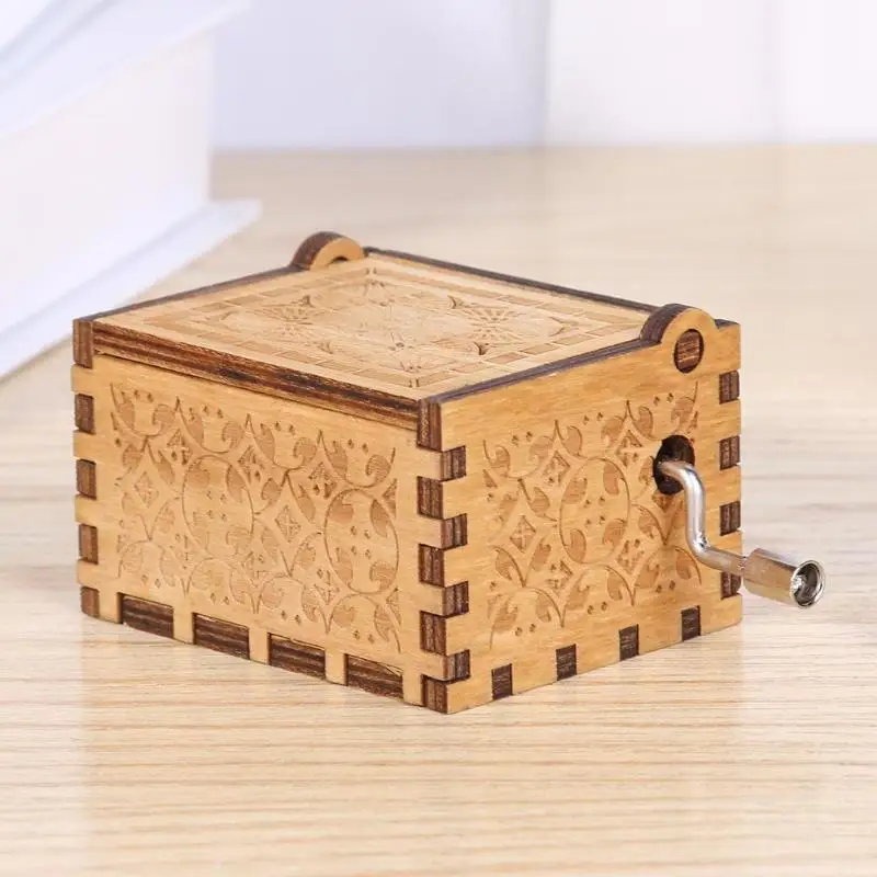 

Handmade Wooden Music Boxes Birthday Gifts Special Festival for Lovers Children Can'T Help Falling In Love