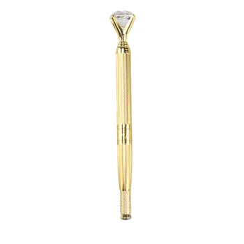 

NEW-Manual Eyebrow Tattoo Pen Microblading Tattoo Pen Permanent 3D Eyebrow Lip Embroidery Munsu Tebori With Crystal Diamond
