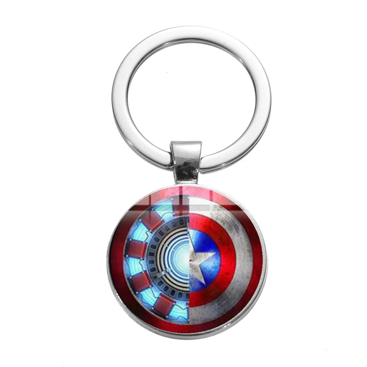 

2019 The Avengers Captain America Shield Keychain War Super Hero Key Ring Movie Cosplay Peripheral Souvenir Porte Clef Keyring